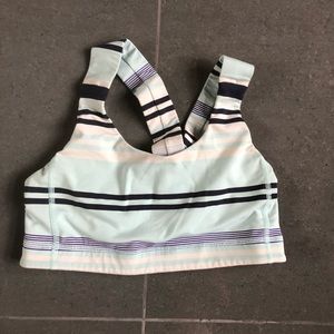 Lululemon striped sports bra